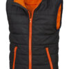 black/orange